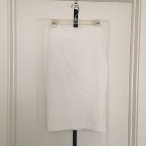 Bebe White Pencil Skirt